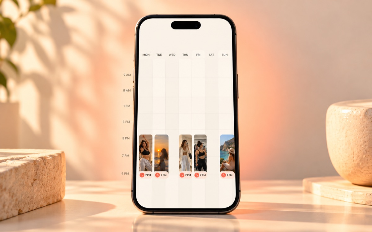 A weekly posting schedule